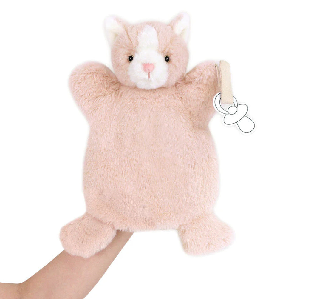 Mon Ami Callie Kitty Paci Holder Puppet Plush Toy Pink