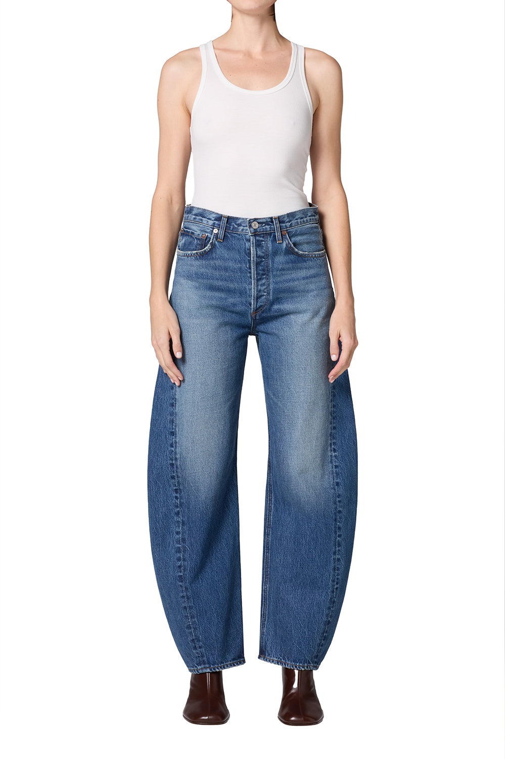Agolde Luna Pieced Jean Petite 29 Logical