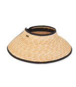 Sun 'N' Sand Ellie Wheat Straw Brim 4" Visor