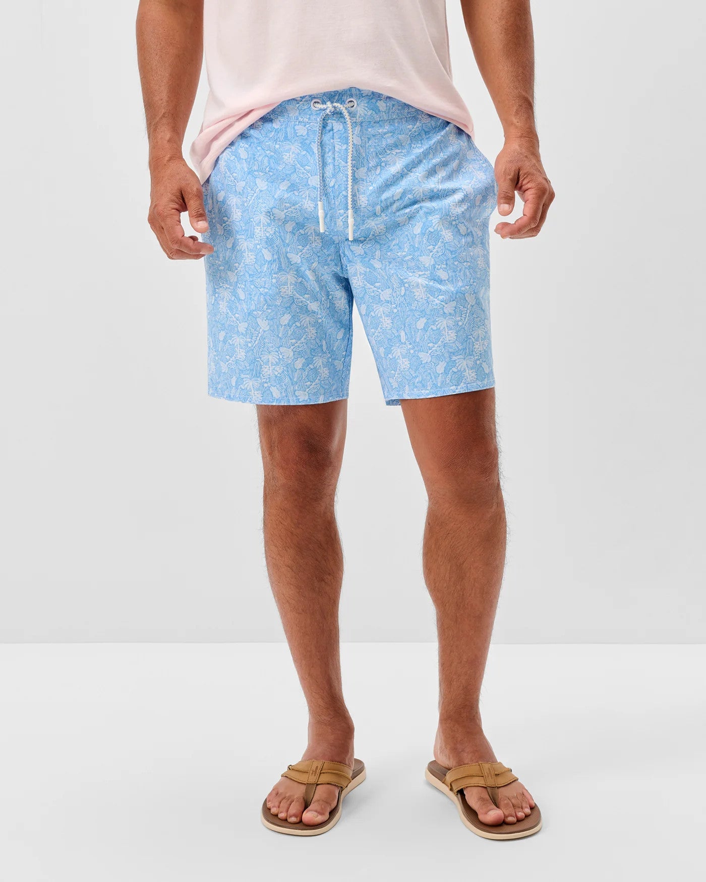 Johnnie-O The Half Elastic 7" Surf Shorts Maliblu