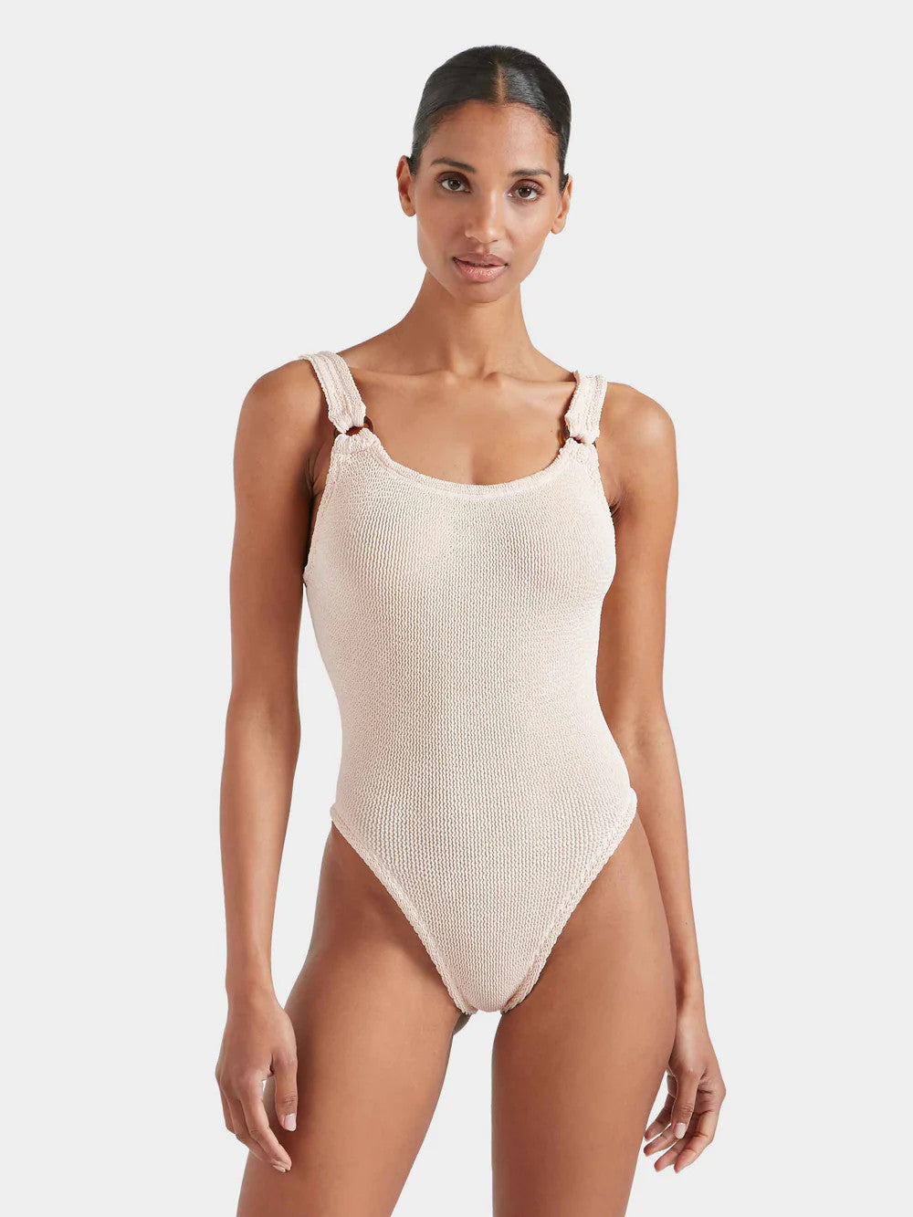Hunza G Domino One Piece Swimsuit Blush O/S
