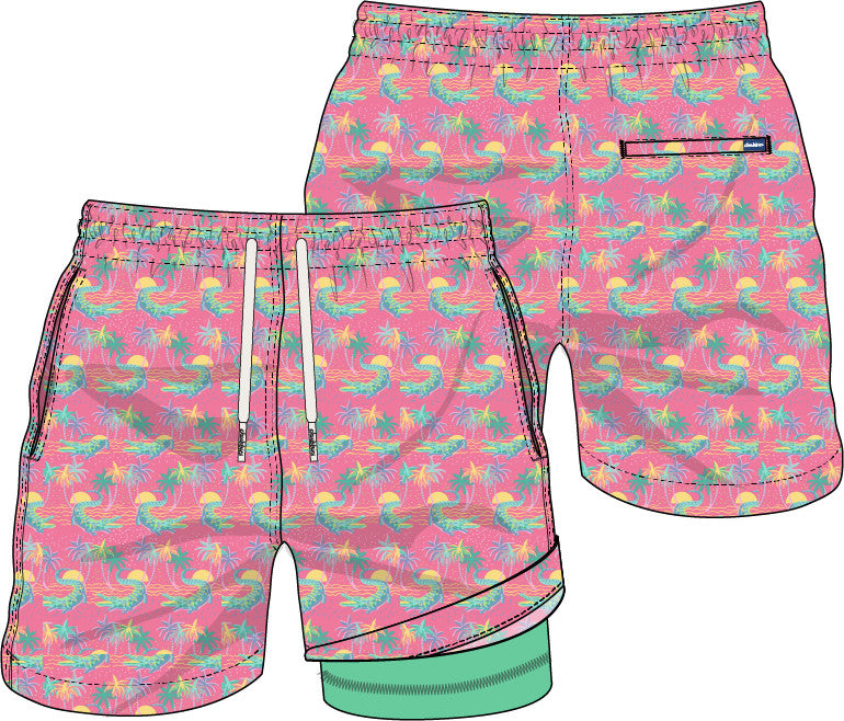 Chubbies The Rock-a-Crocs 5.5" Classic Lined Swim Trunk