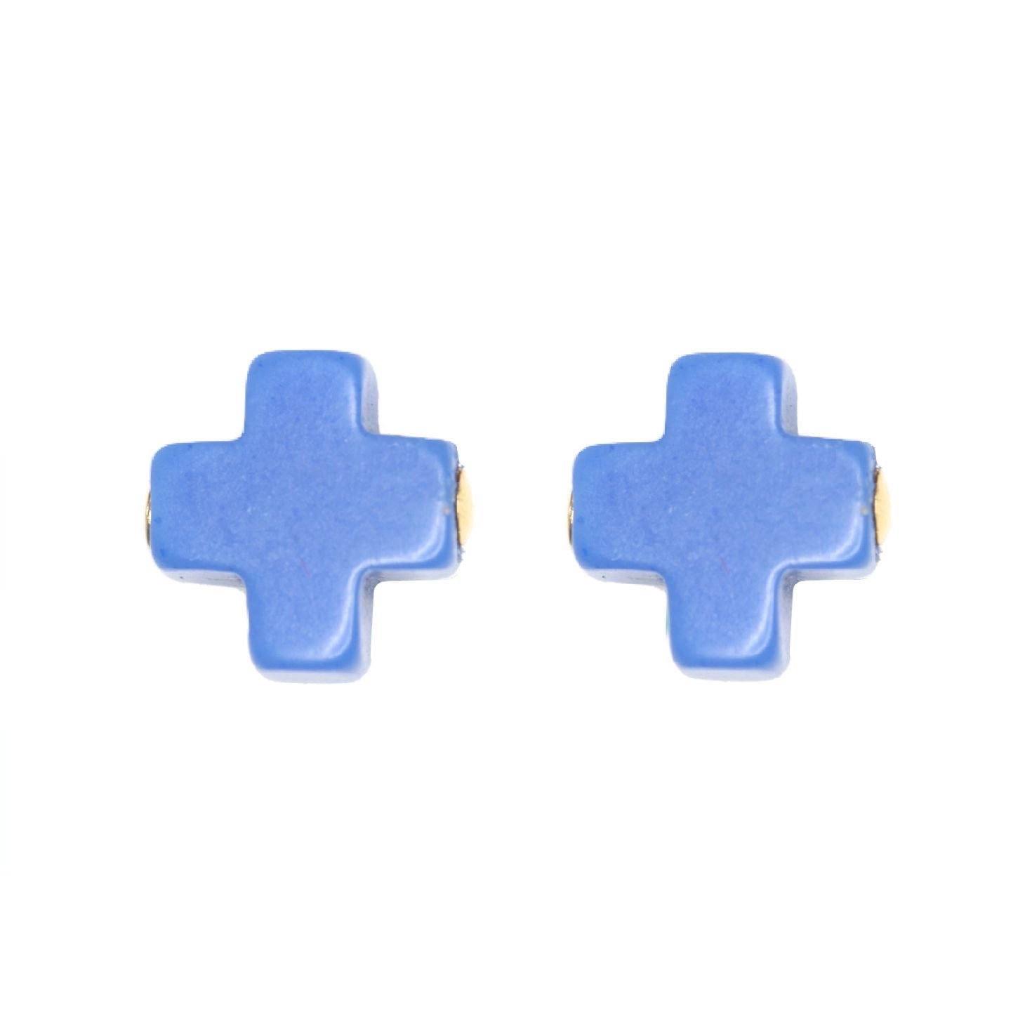 ENewton Cobalt Signature Cross Stud Earrings