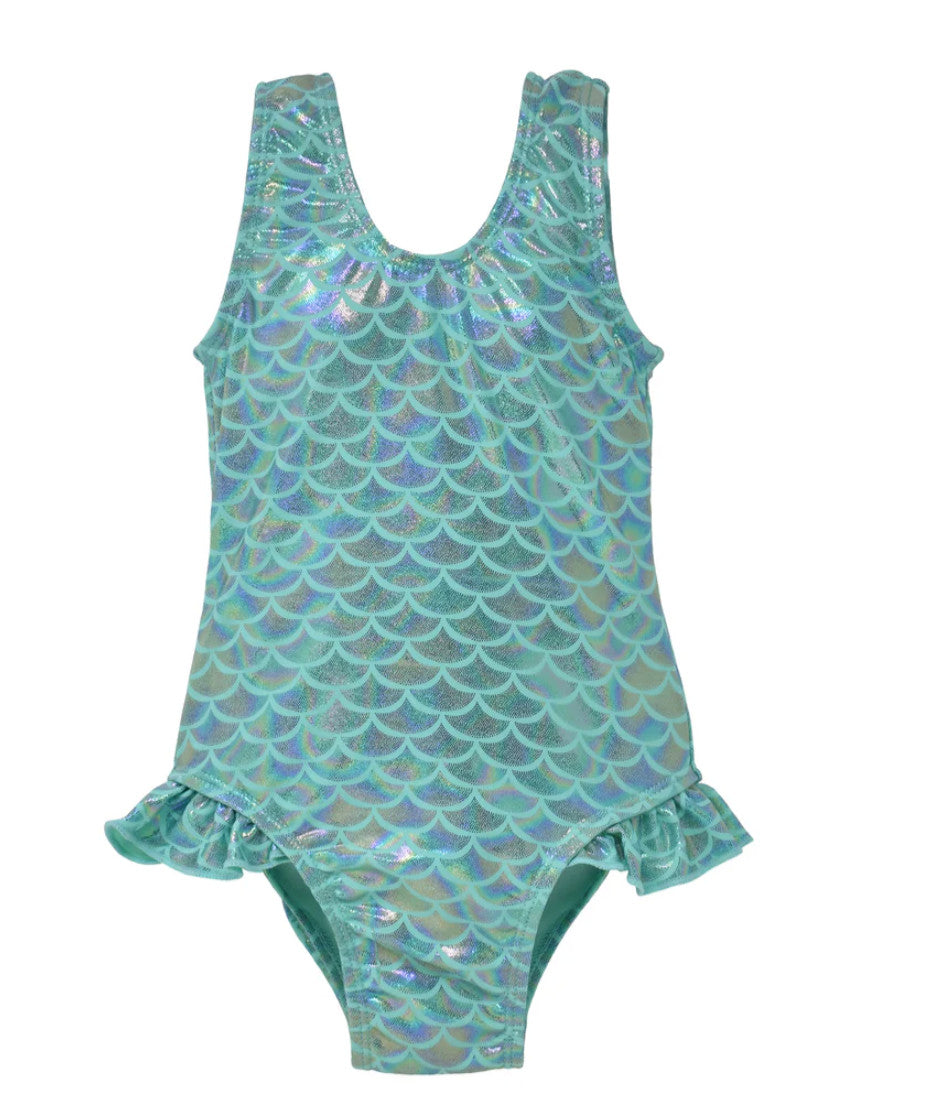 Flap Happy Delaney Hip Ruffle Swimsuit Fairy Tale Scales
