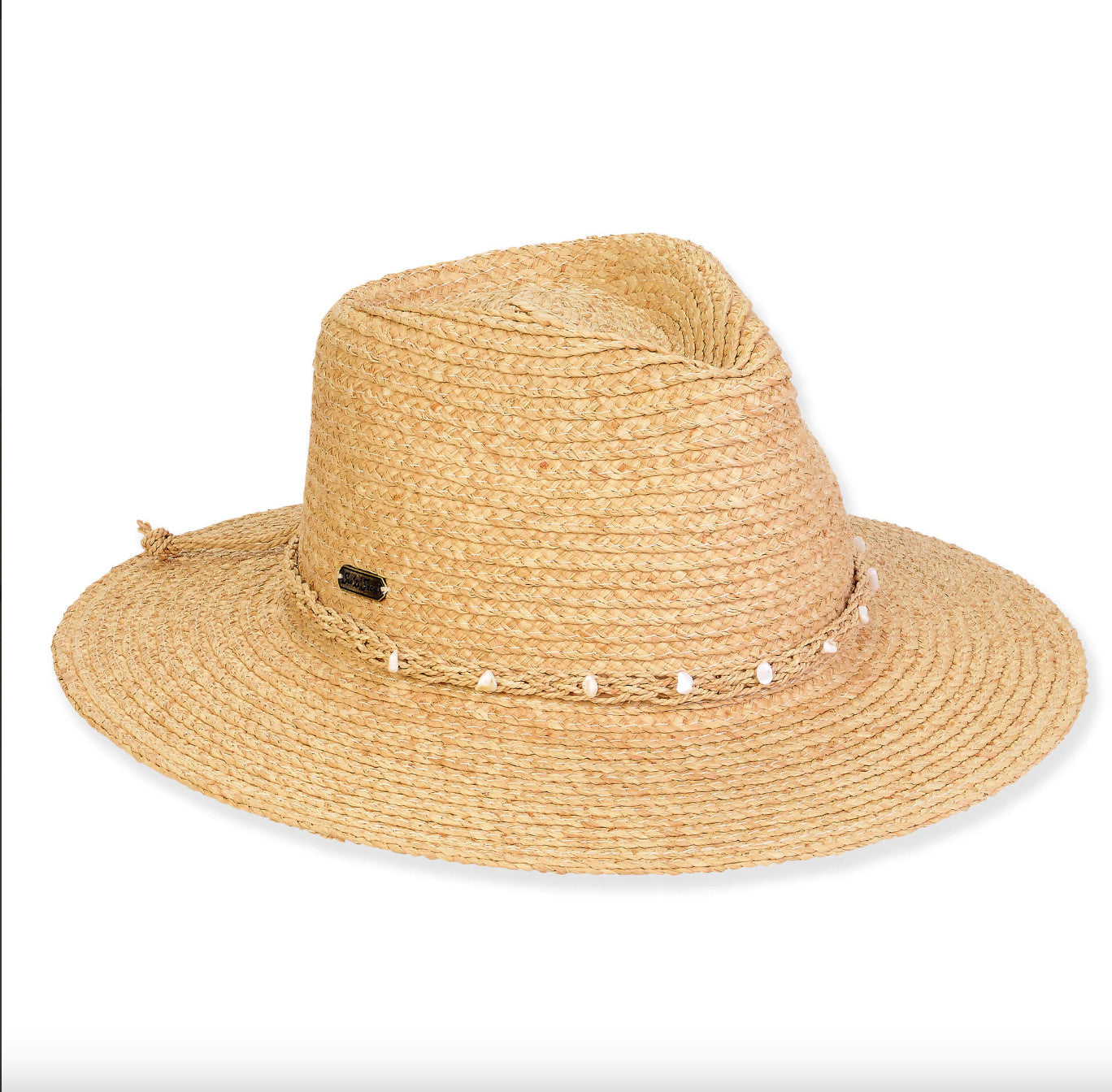 Sun 'N' Sand Selena Raffia Safari Brim Hat