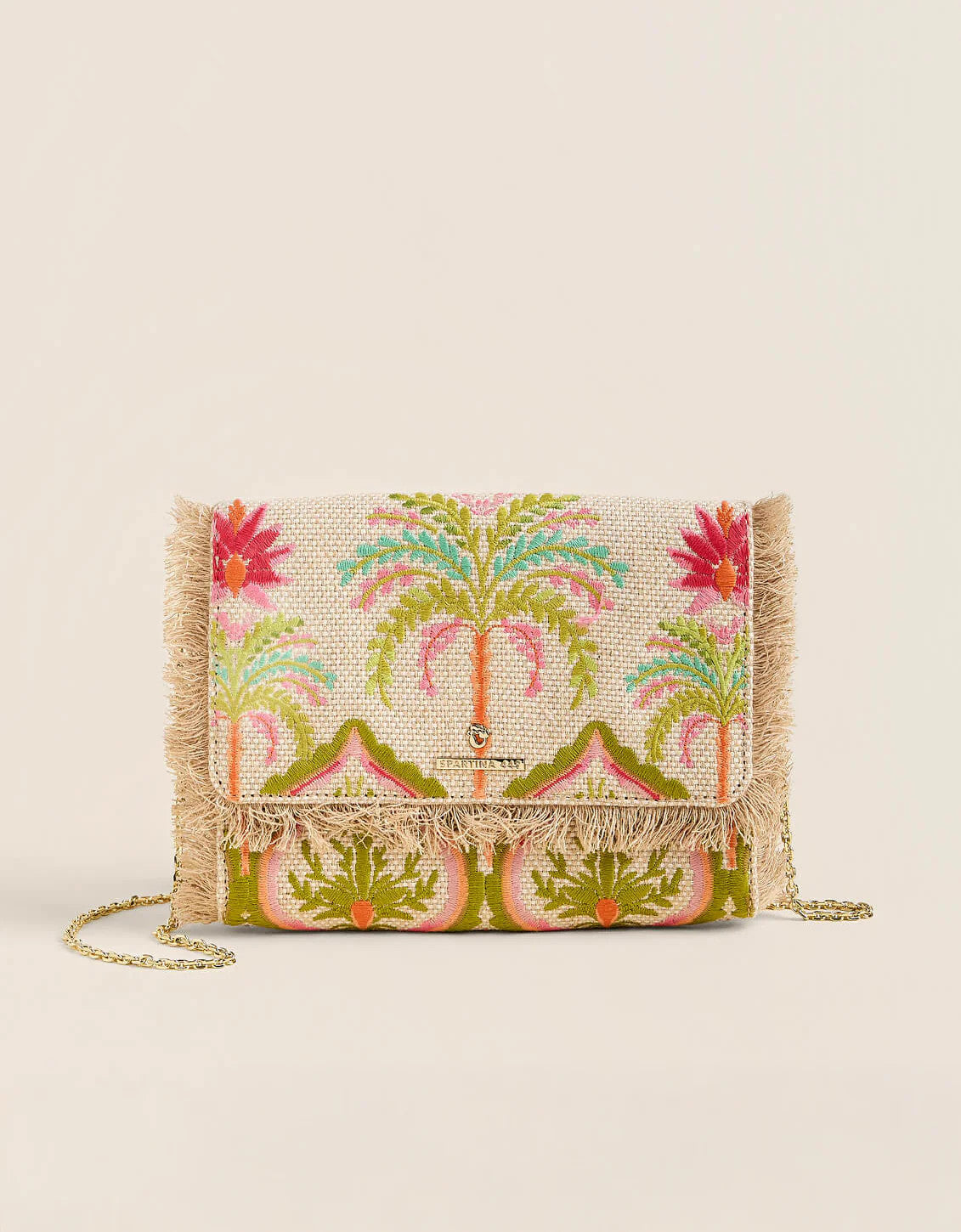 Spartina Clutch Crossbody Bag Castillo Floral Palms