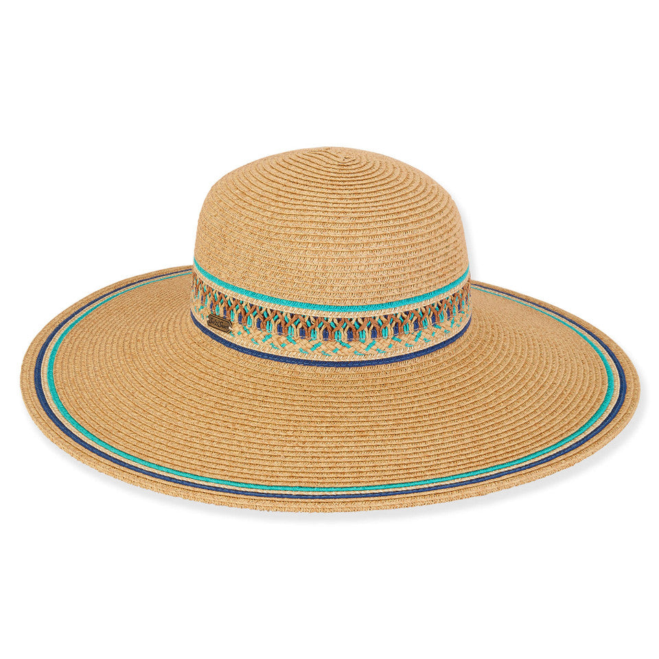 Sun 'N' Sand Willa Paper Braid Floppy Hat