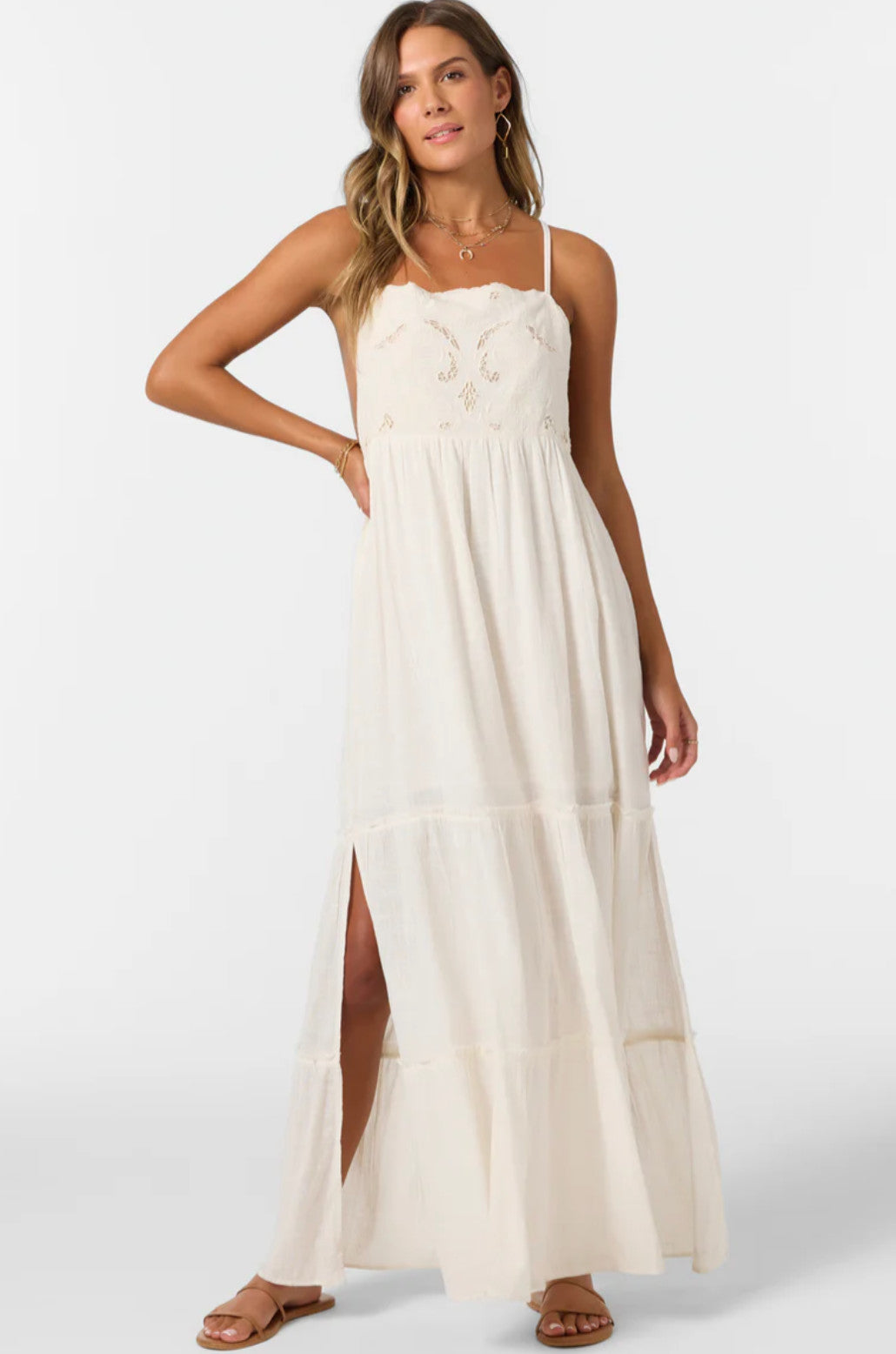 O'Neill Libson Maxi Dress White