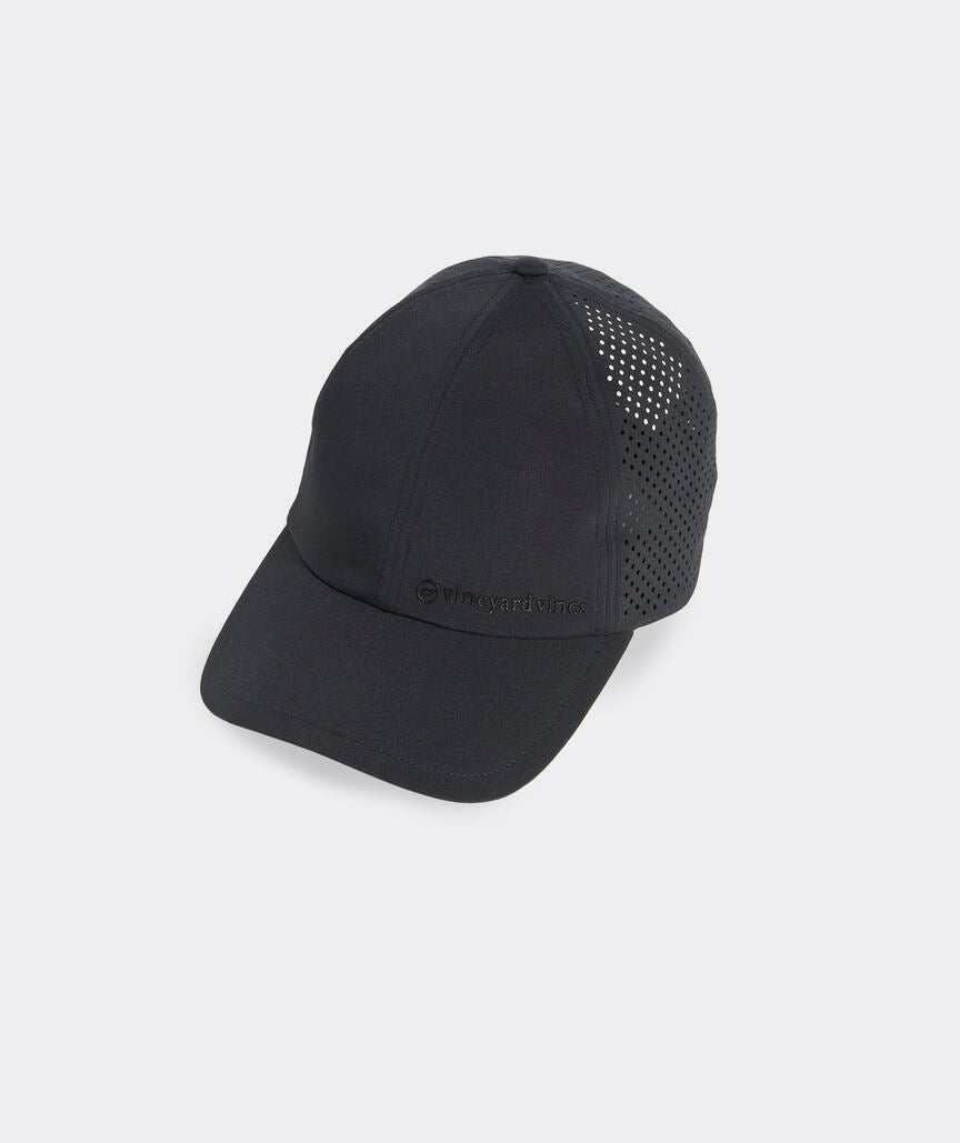 Vineyard Vines On-The-Go Perforated Baseball Hat Jet Black