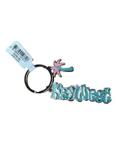 Key West Palm Tree Charm Keychain