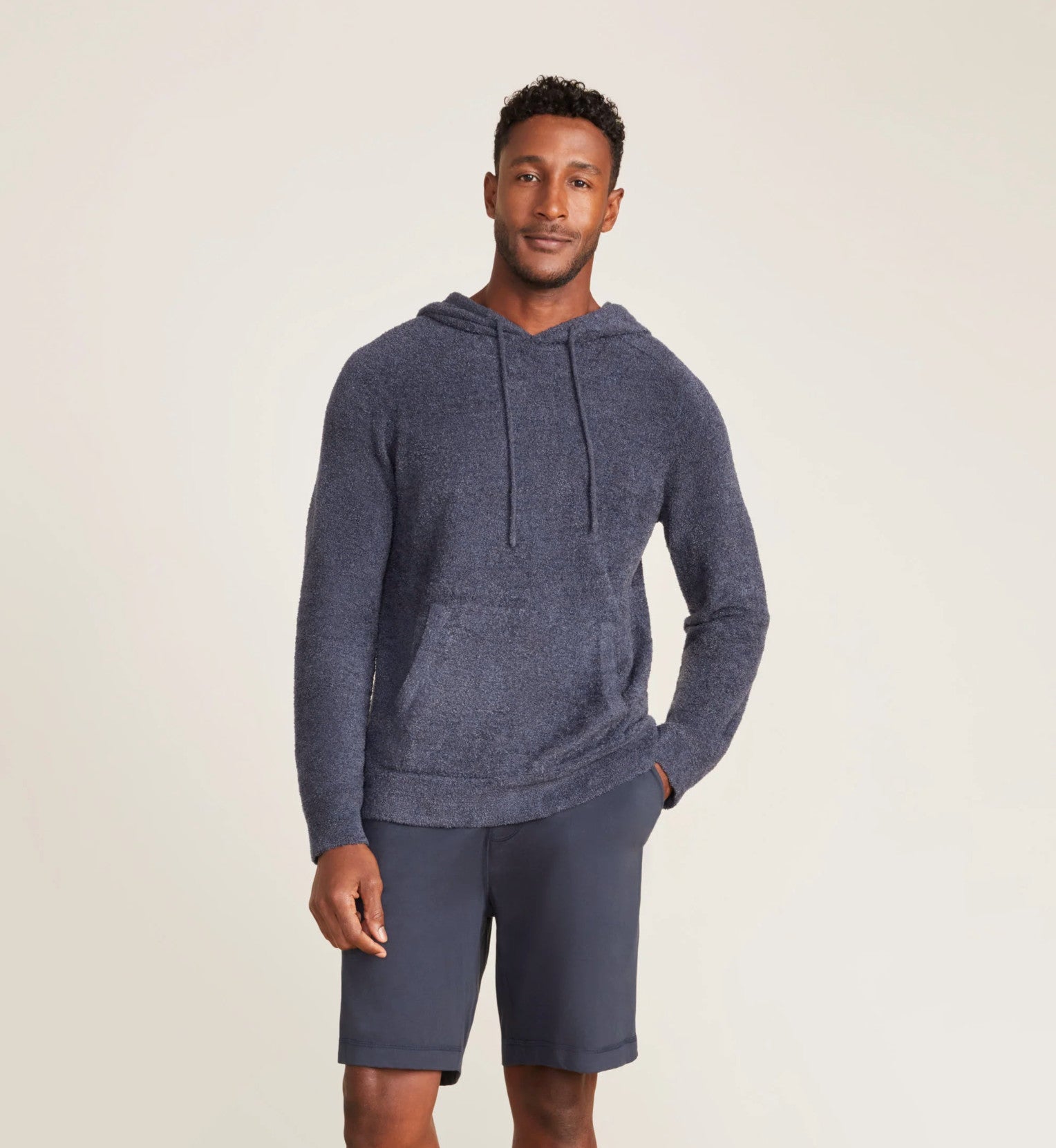 Barefoot Dreams CozyChic Luxe Men's Hoodie Indigo