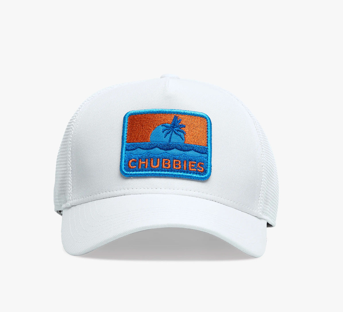 Chubbies The Wavey Palm Trucker Hat White