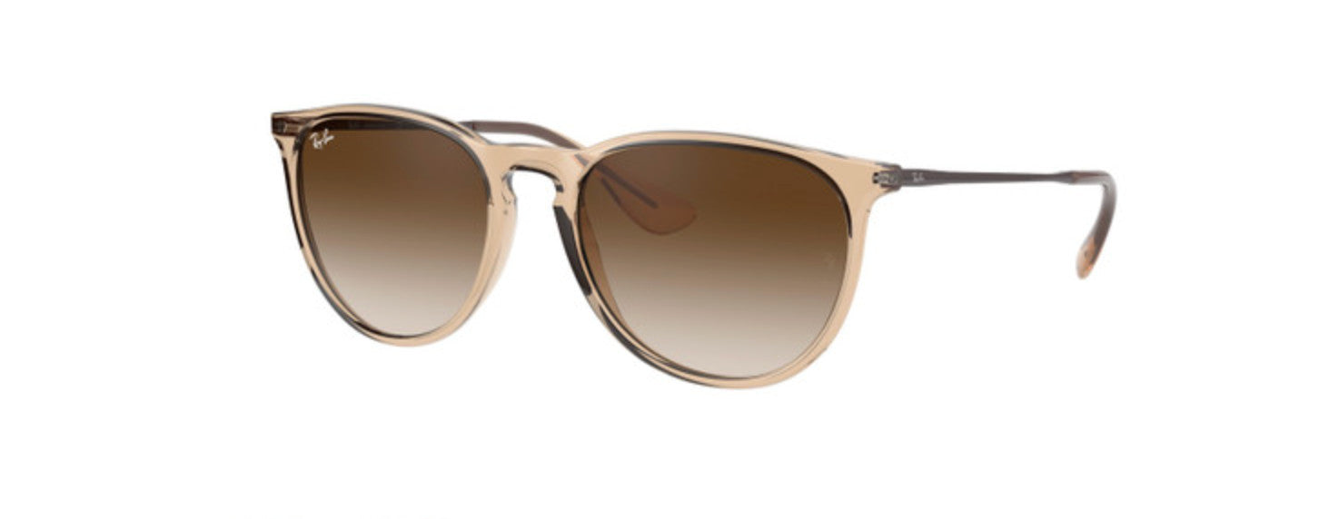 Erika Transparent Light Brown Frame w/ Gradient Dark Brown Lens Sunglasses