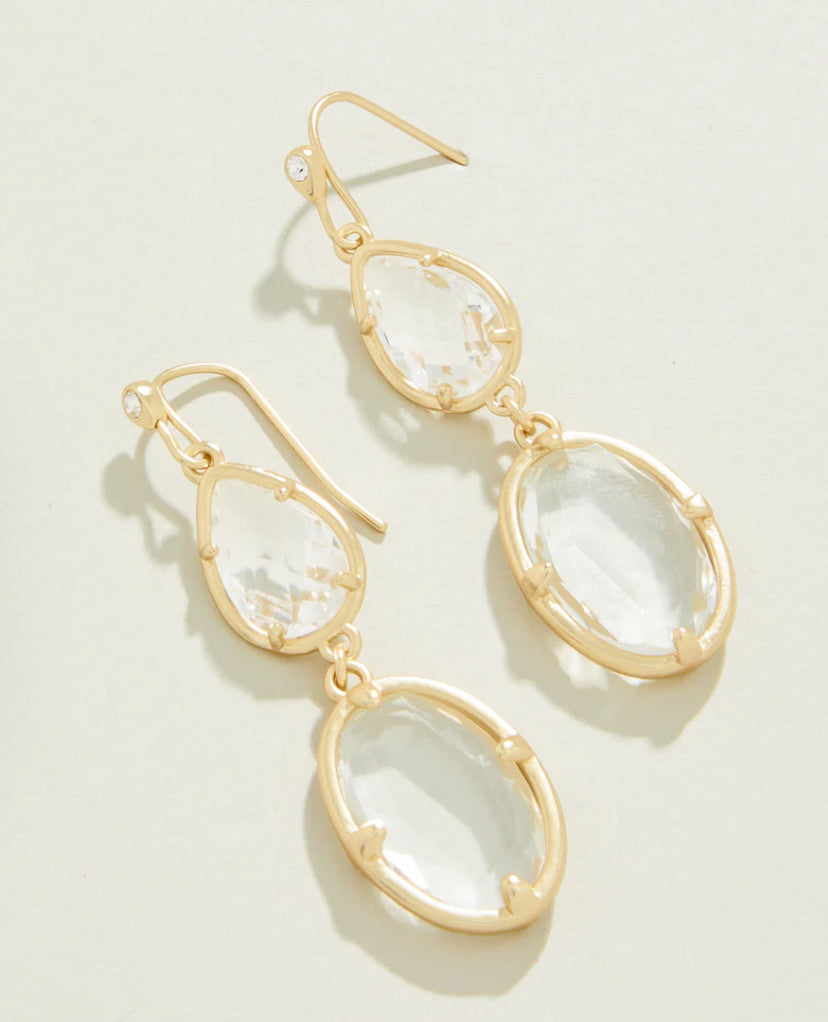 Spartina Lagoon Earrings Crystal Gold