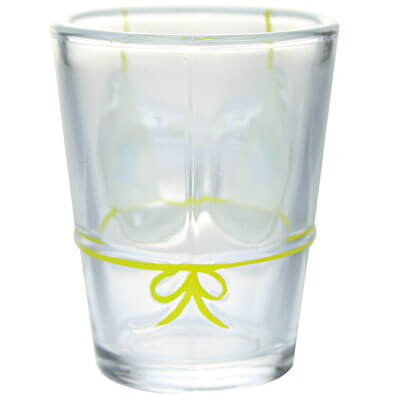 Pot Leaf Bikini Bust Shot Glass