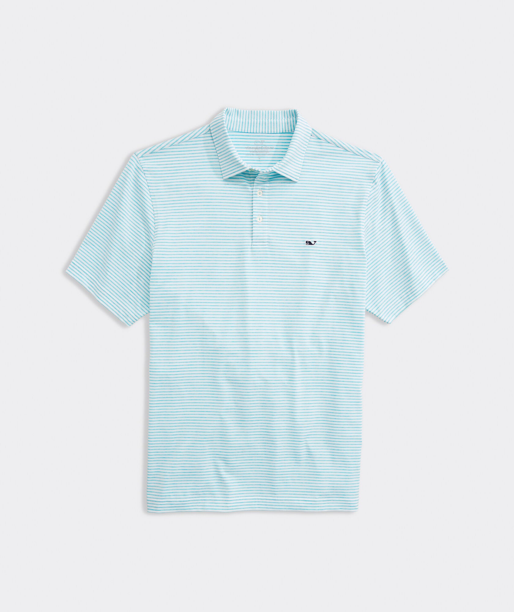 Vineyard Vines Bradley Stripe Sankaty Polo Andros Blue Tejeda