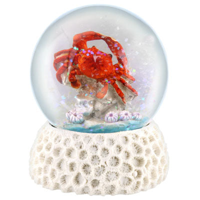 Crab On Coral  Snowglobe