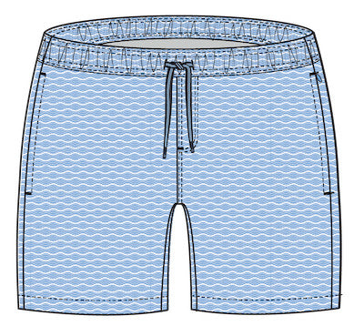 Southern Tide Ocean Echo Swim Trunk Ocean Channel