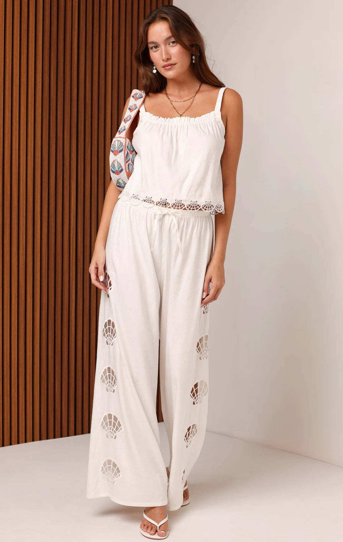 Shore Shelly Pant White