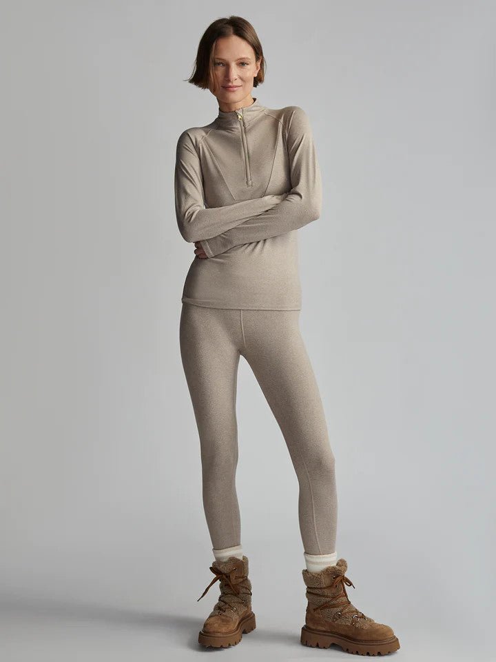 VARLEY Always Warm Base Layer Legging Taupe Marl