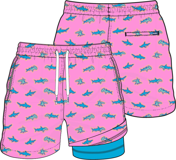 Chubbies The Pink Apex Swimmers 5.5" Classic Lined Swim Trunk