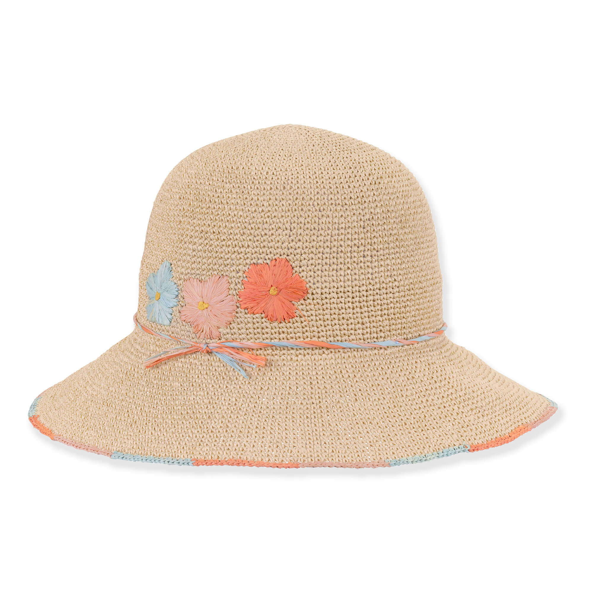 Sun 'N' Sand Kana Crochet Floral Bucket Hat