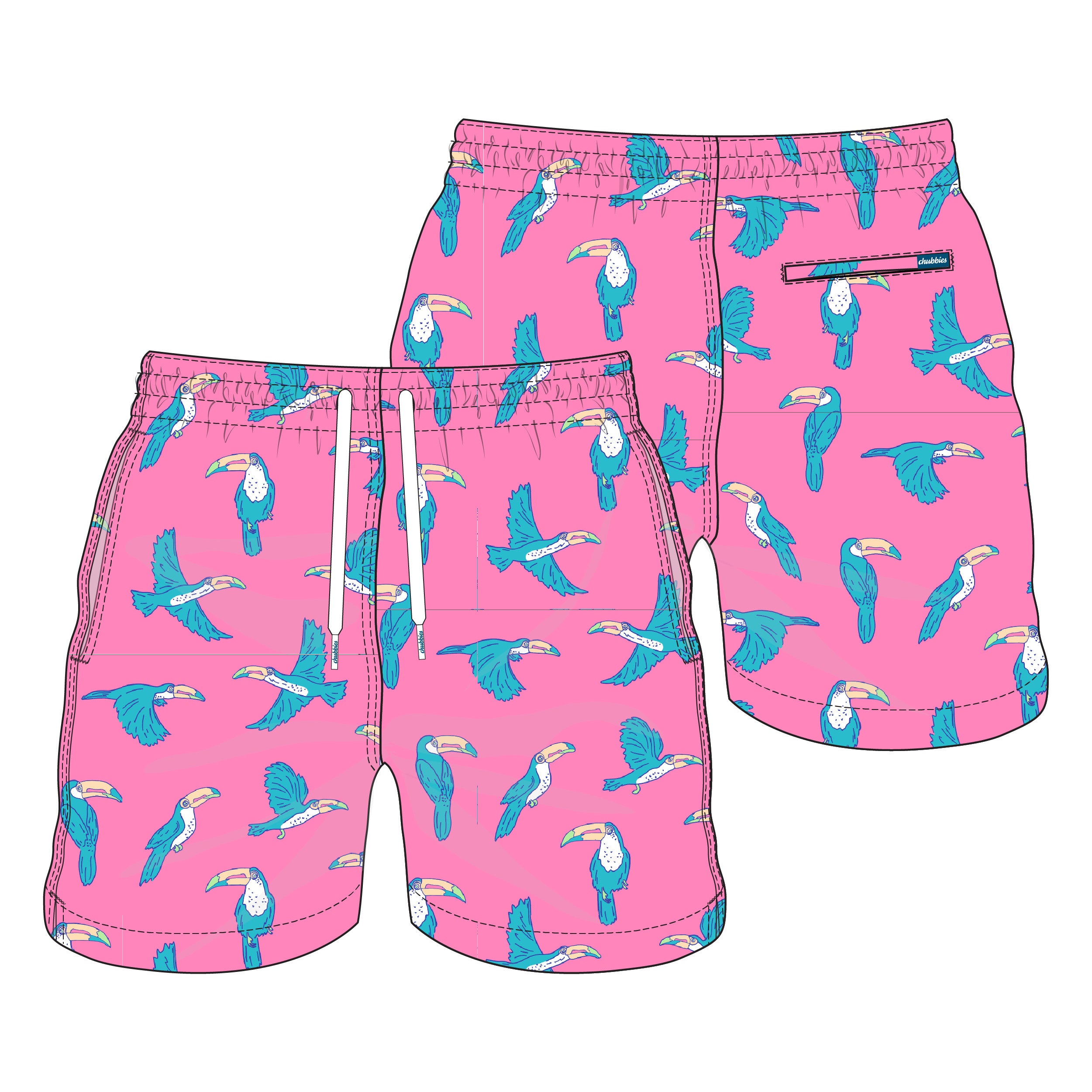 Chubbies The Toucan Do Its 5.5" Swim Trunks