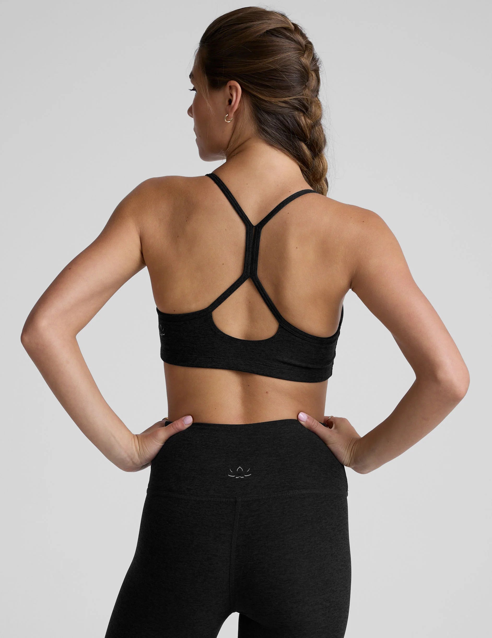 Beyond Yoga Spacedye Slim Racerback Bra Darkest Night
