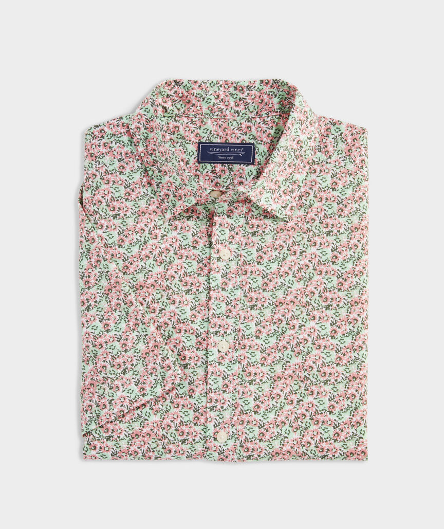 Vineyard Vines Gulf Floral Printed Casual Shirt SS