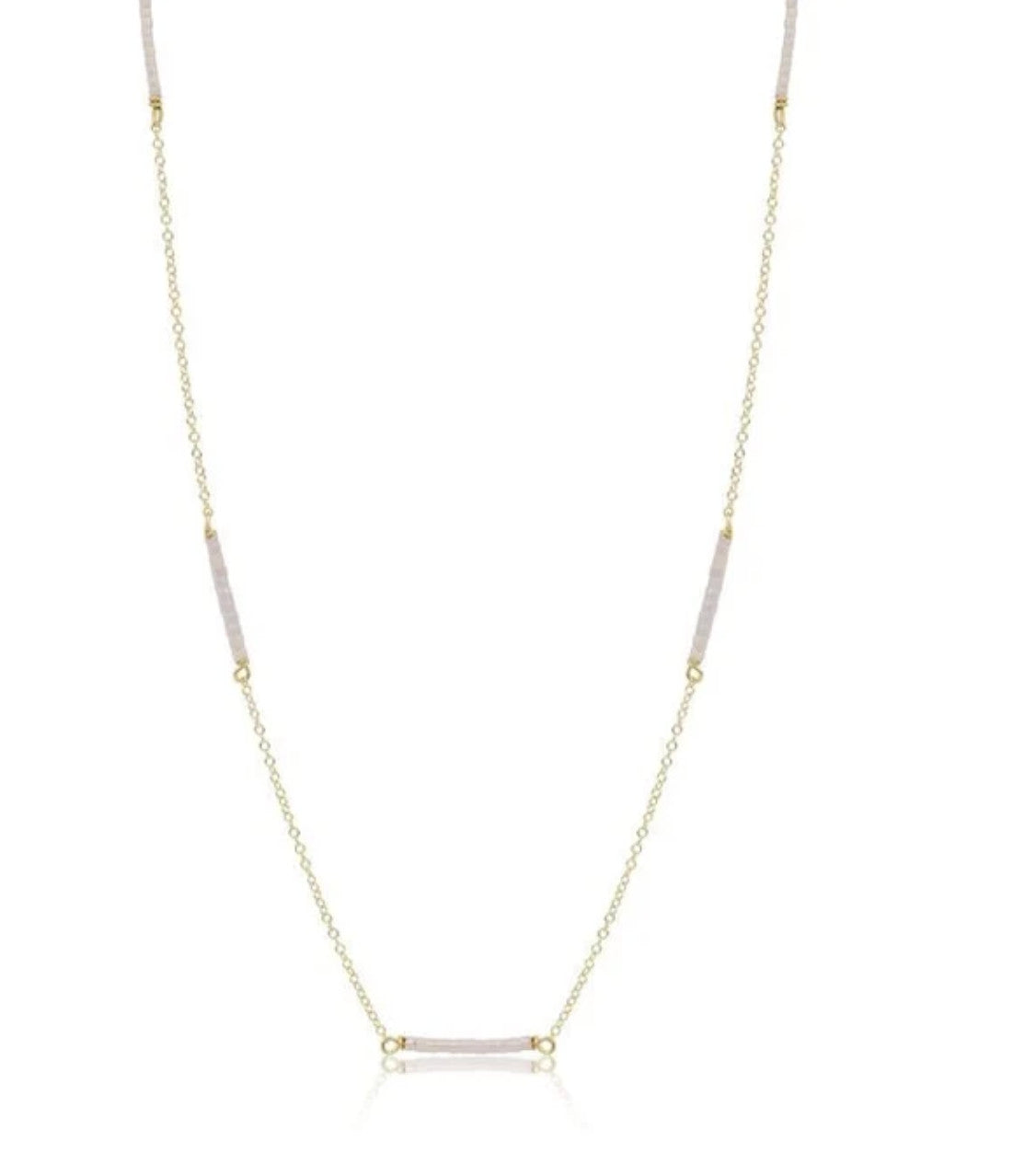 Enewton 15" Simplicity Chain Gold Hope Bliss Necklace Choker Silky White