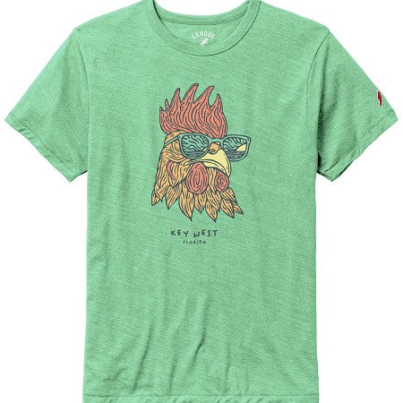 Legacy The Just Chillin Key West Rooster Tee SS Heather Mint