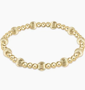 Enewton Dignity Sincerity Pattern 6mm Bead Bracelet Gold
