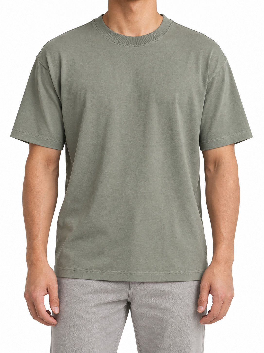 Beyond Yoga Softknit Cotton Tee Grey Sage