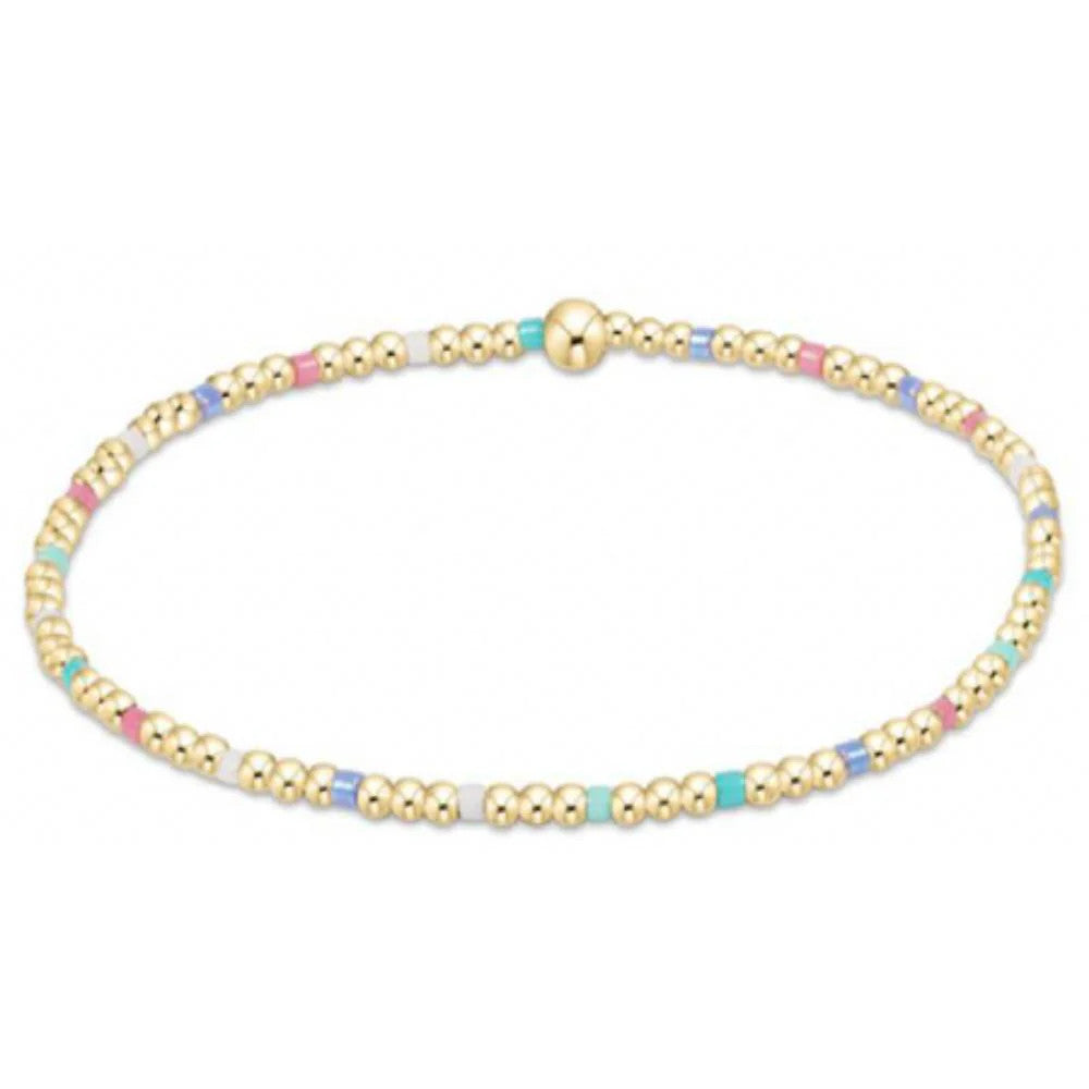 Egirl Hope Sincerity Pattern 2mm Bead Bracelet SS'25