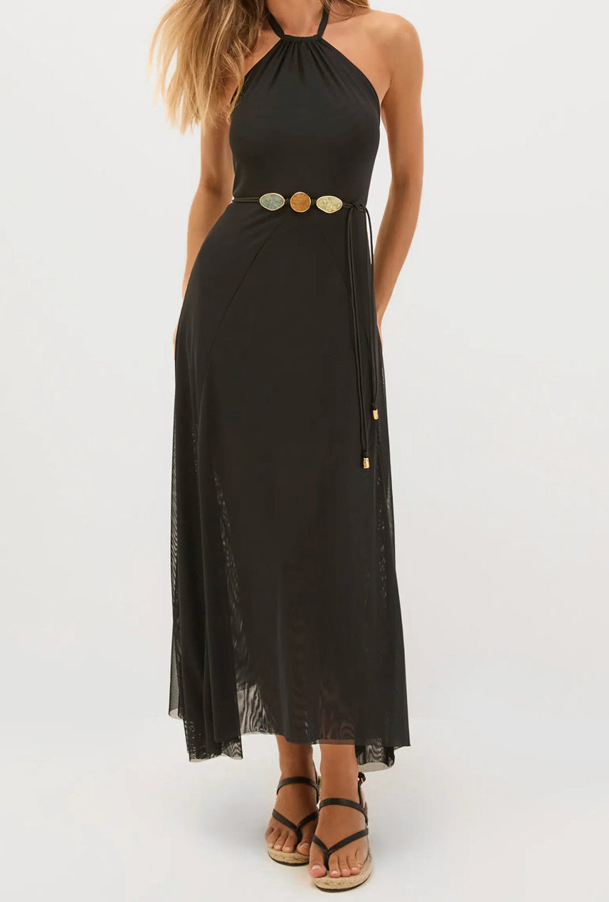 Vix Lelia Long Dress Black