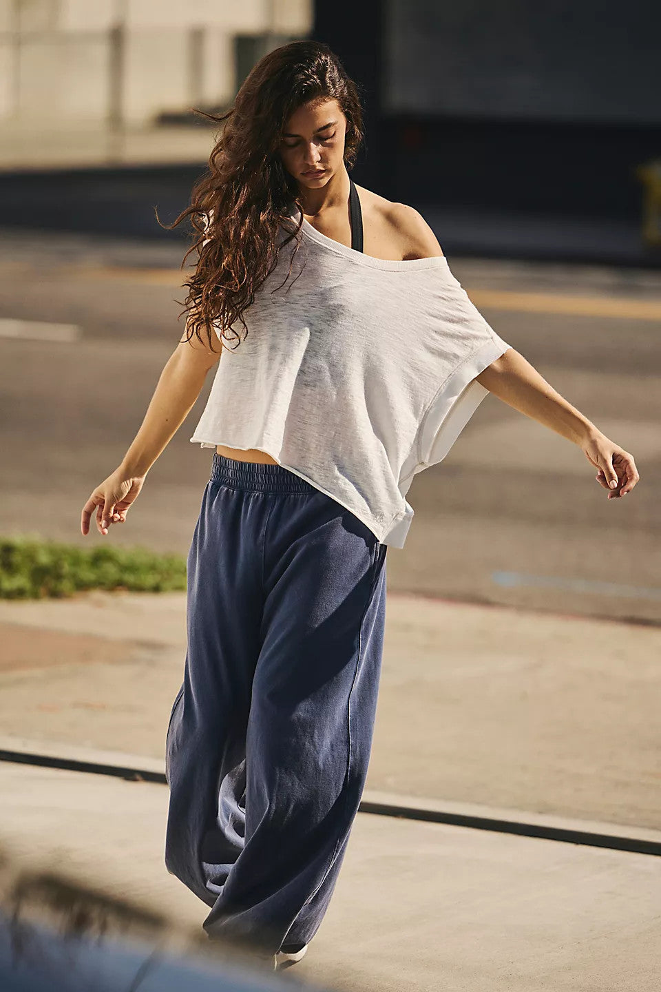 Free People My Time Tee White
