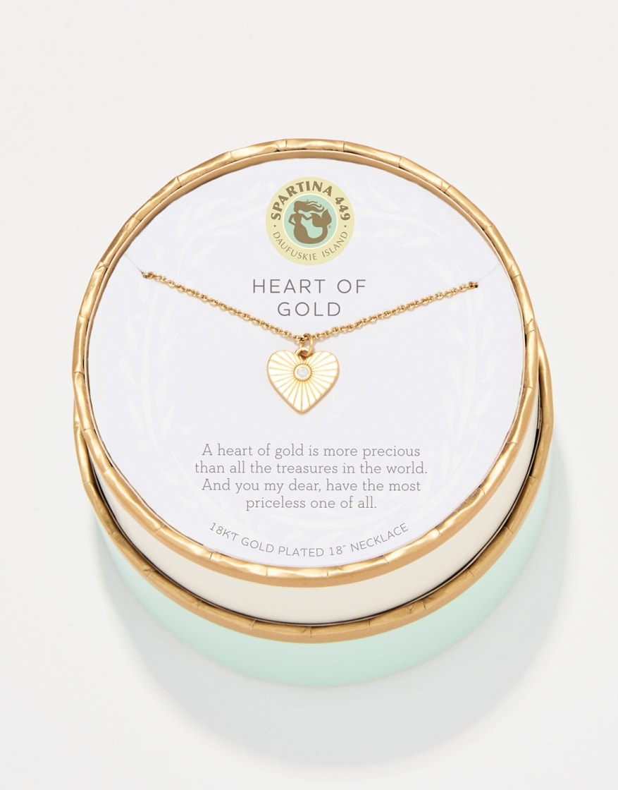 Spartina Heart Of Gold Sea La Vie Necklace Gold