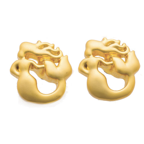 Spartina Believe Sea La Vie Stud Earrings Gold