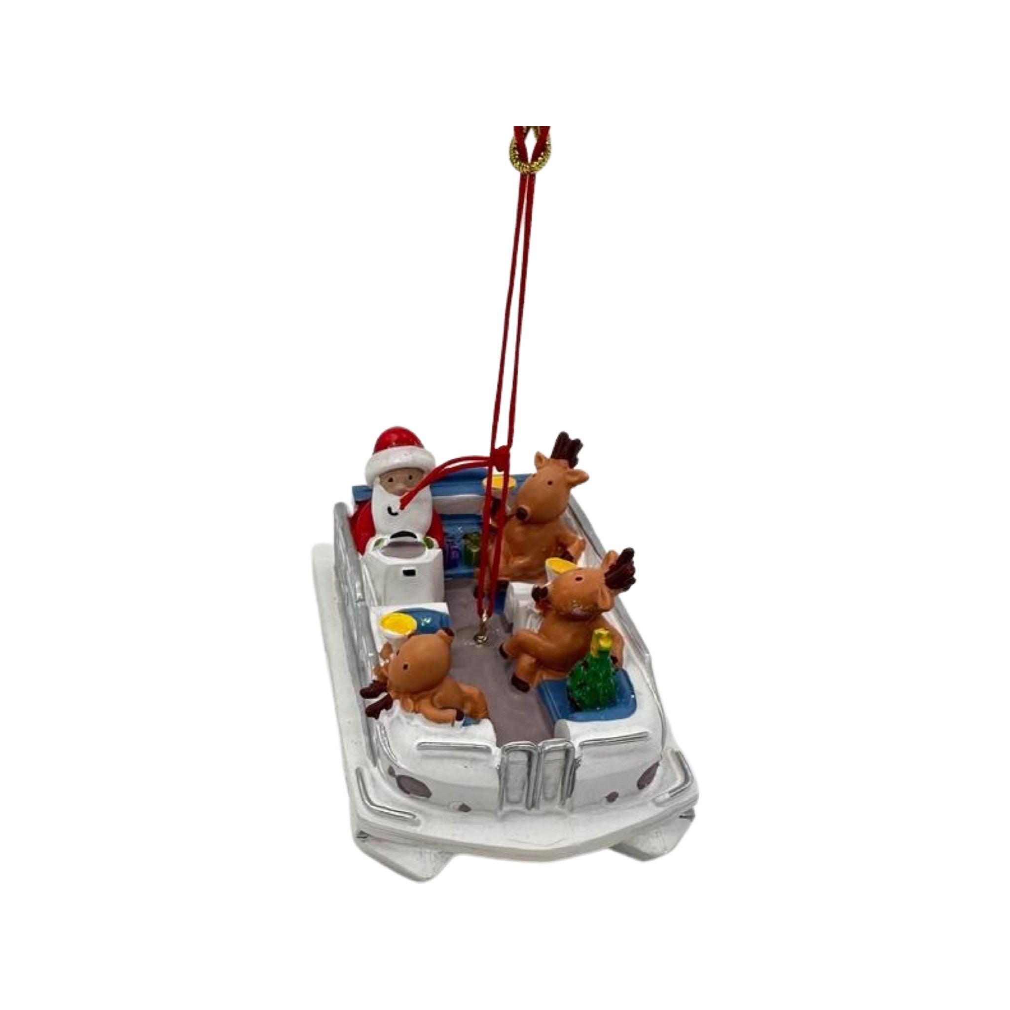 Cape Shore Pontoon Key West Boat Resin Ornament