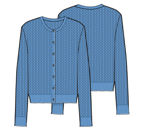 Southern Tide Josefine Pointelle Cardigan Ocean Channel