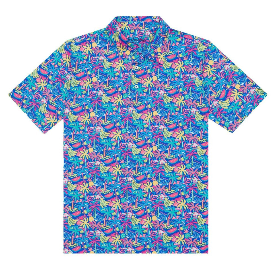 Chubbies The Lil Tropical Bunch Toddler Performance Polo