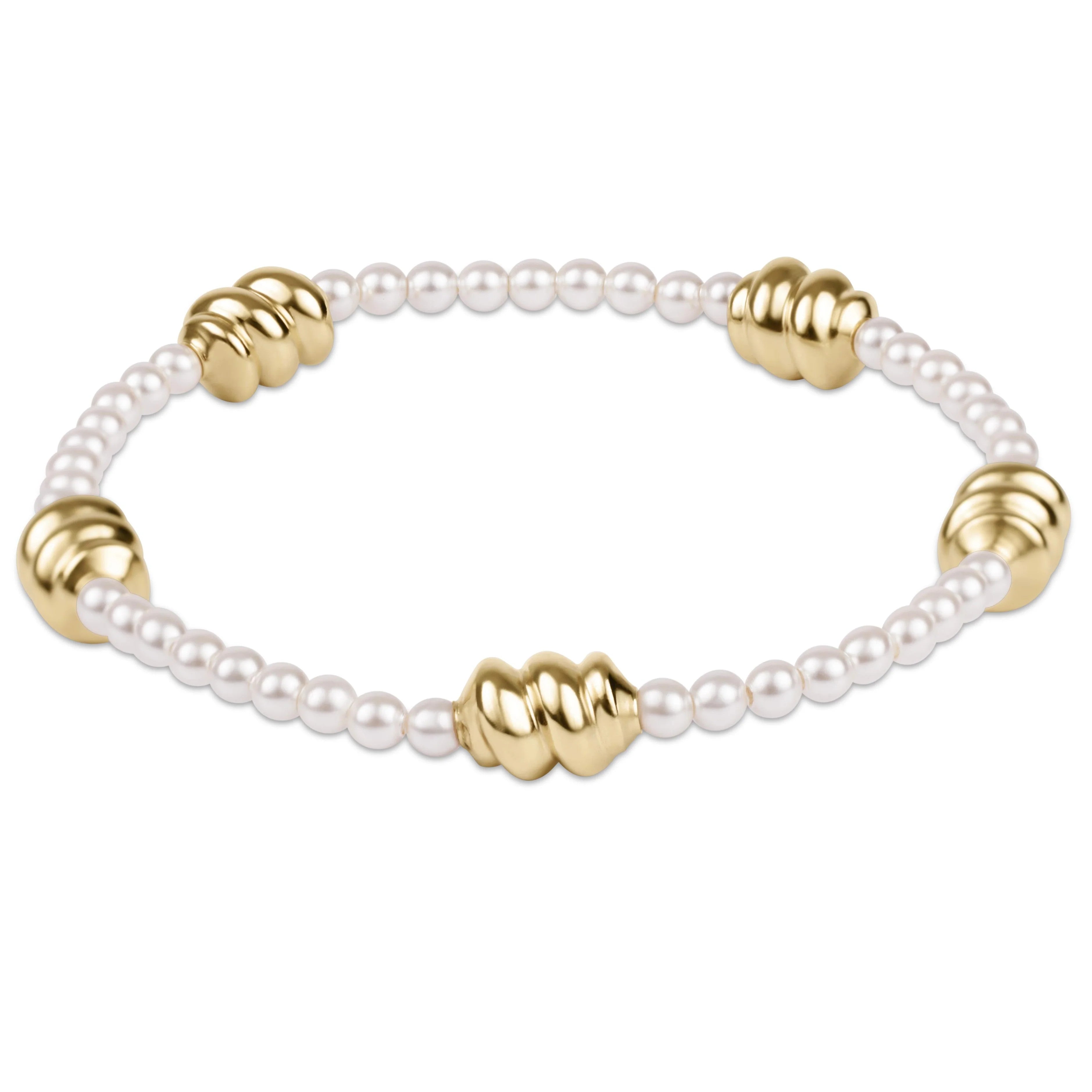 Enewton Admire Gold 3mm Pearl Bracelet Gold