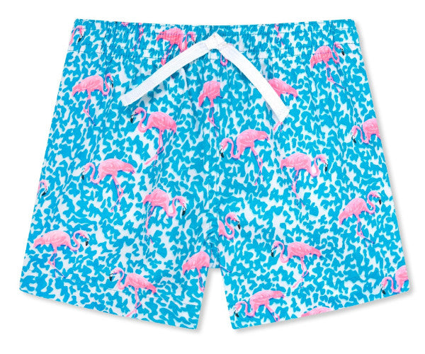 Chubbies Youth The Domingos Are For Flamingos Swim Trunks