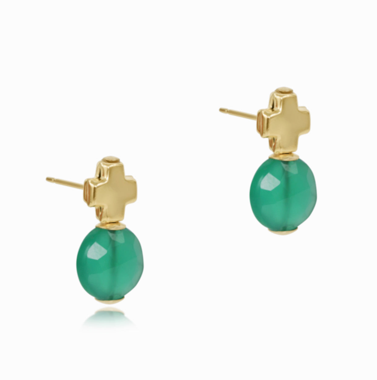 Enewton Signature Cross Gold Stud Earrings