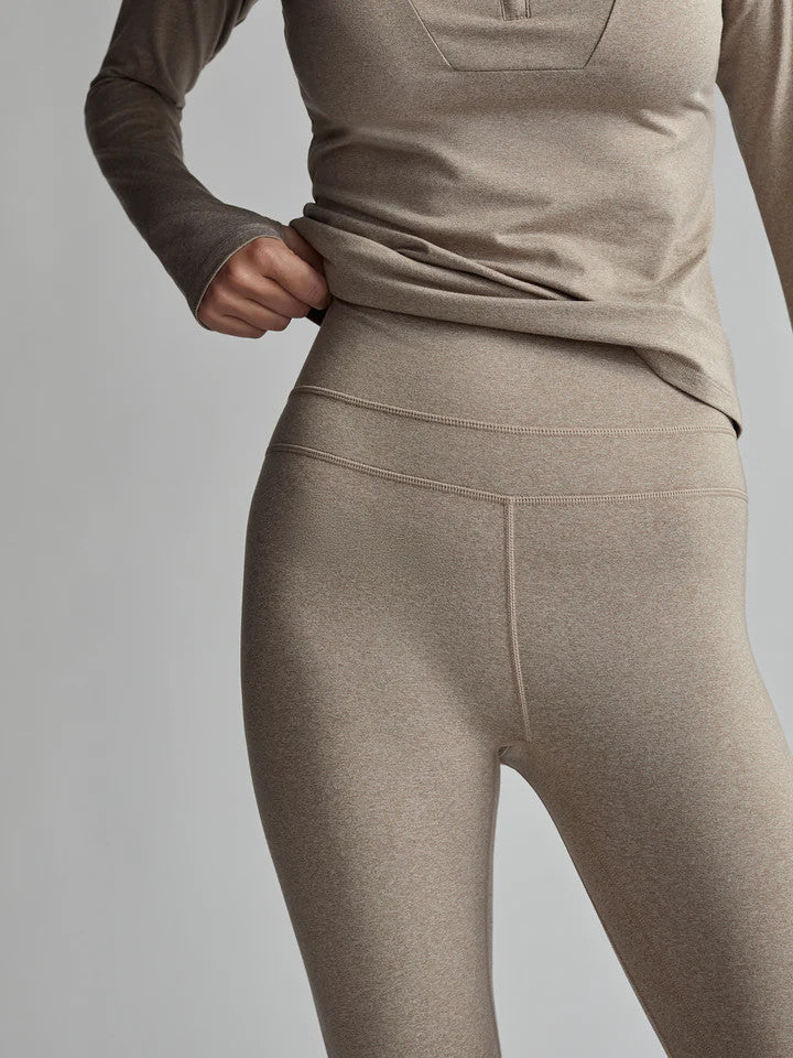 VARLEY Always Warm Base Layer Legging Taupe Marl