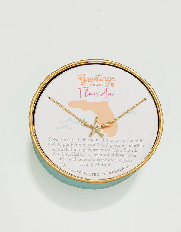 Spartina Florida Starfish Sea La Vie Necklace Gold