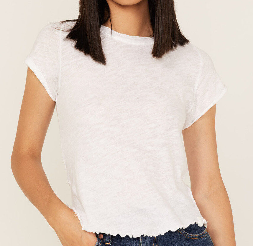 Free People We The Free Be My Baby Tee White