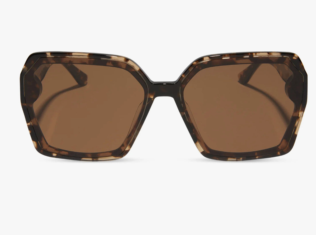 Diff Presley Espresso Tortoise Frame w/ Brown Lens Sunglasses