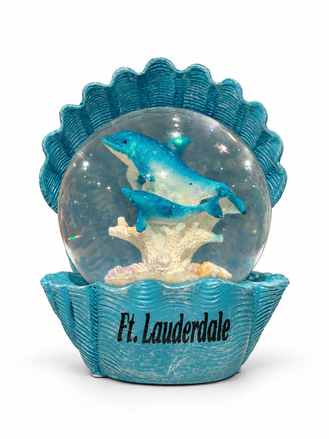 Ft. Lauderdale Clam and Dolphin Snow Globe