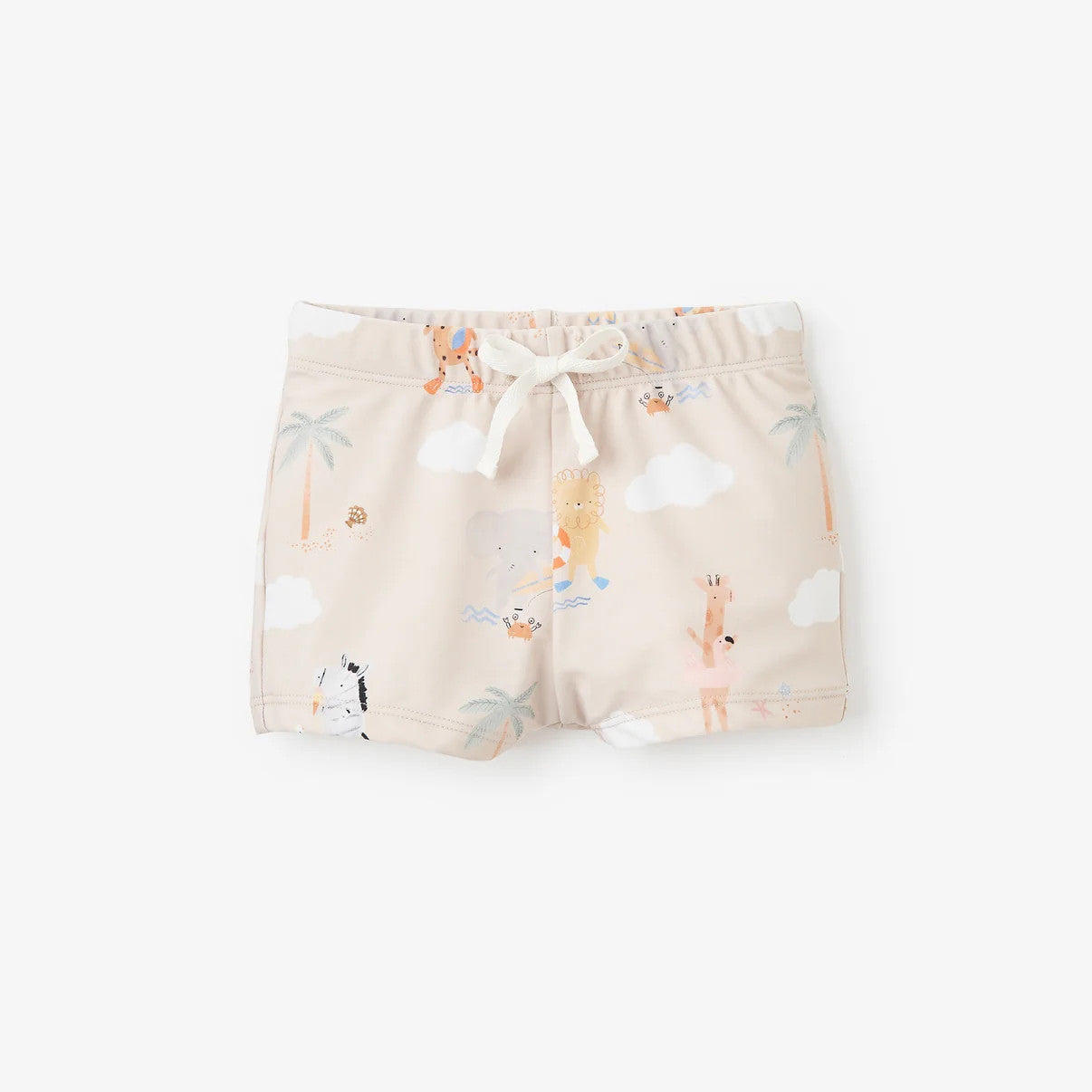Elegant Baby Rainy Day Seaside Safari Swim Shorts